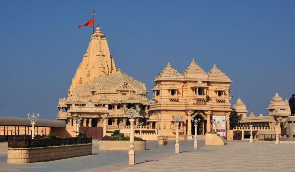 The photo of somnath temple