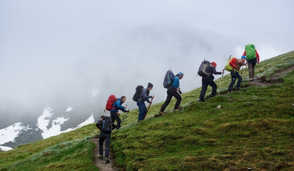 a photo of a group travel 