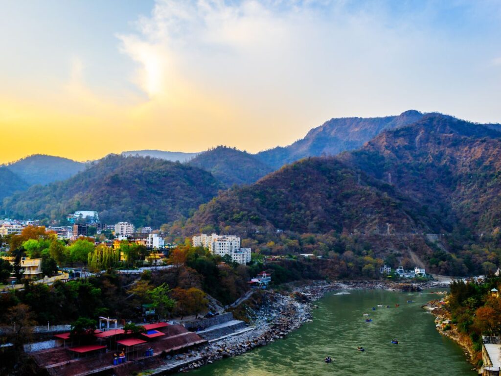 A beautiful landscape of Rishikesh