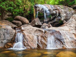 A beautiful waterfall in Munnar