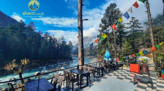 revierside view: shanati-cafe-kasol-himachal-pradesh