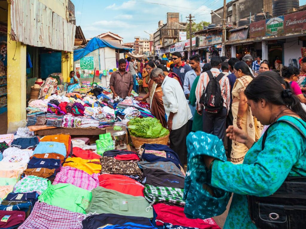 Sarojini Nagar market - Places to visit in Delhi with Family for shopping