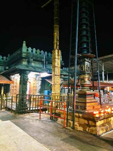 Inside View of the Kollur Mookambika Temple