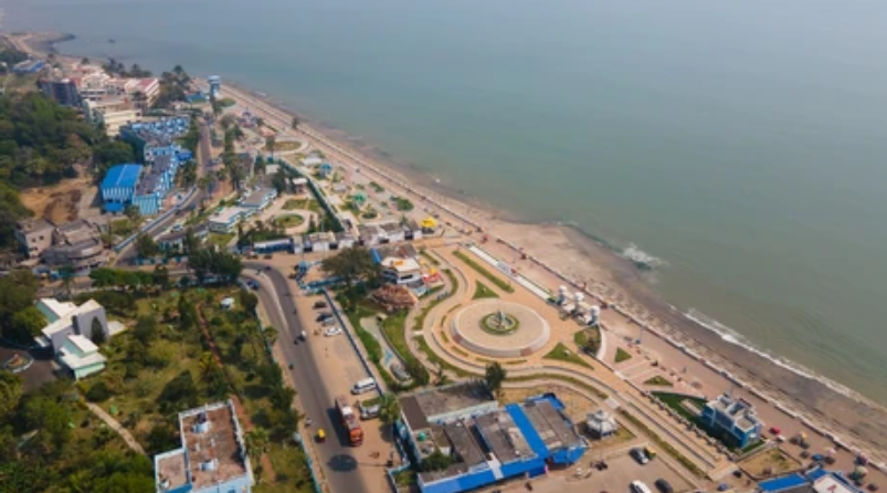 Ariel-View-of-Digha-West-Bengal: October Travel Destinations in India