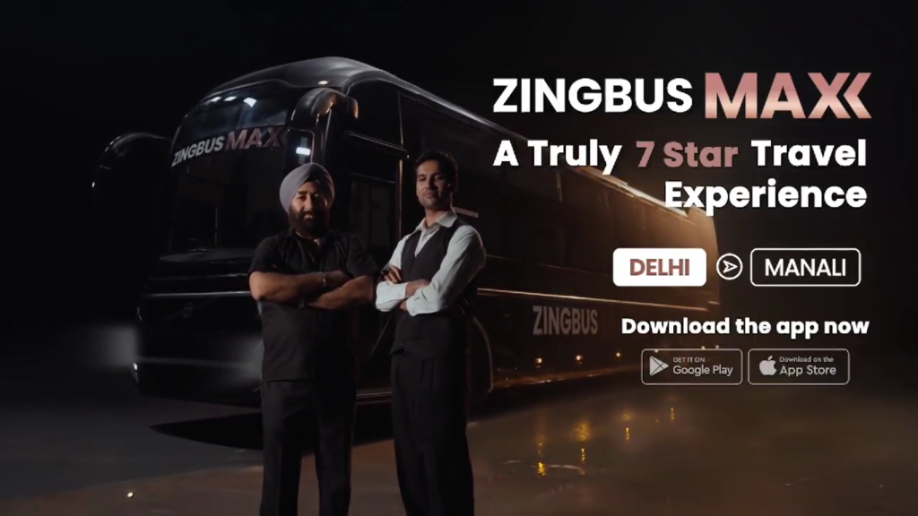 Delhi to Manali - zingbus maxx