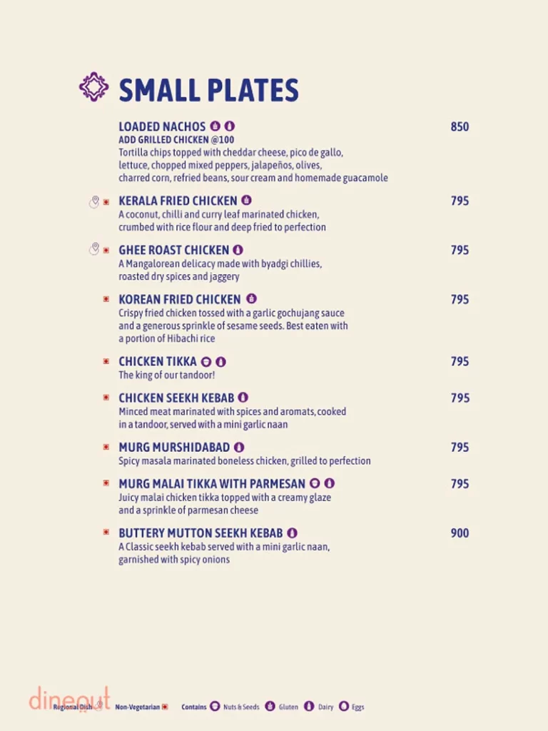 Small Plates: Purple Martini Goa Menu - by Swiggy