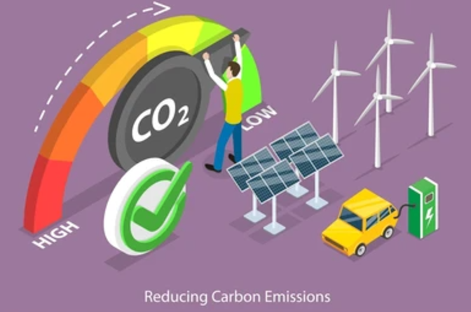 Reducing Carbon Emissions - Illustration by Shutterstock