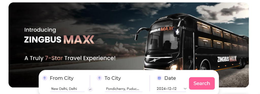 zingbus - zingbus max - bus tickets online booking