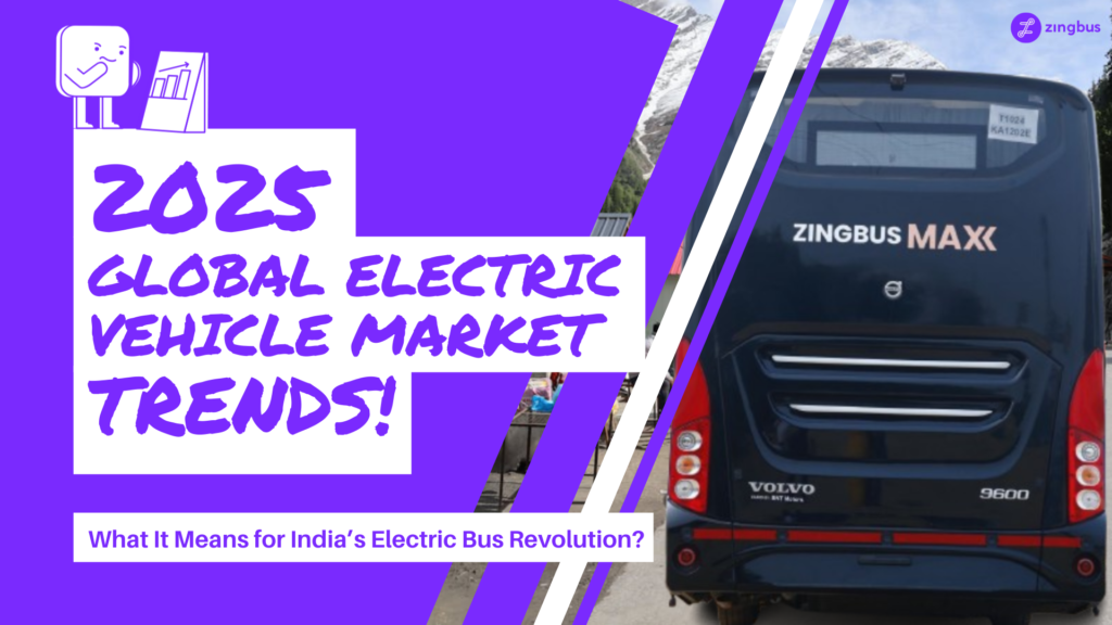 Puple, White and Black Electric Vehicle Illustration GIF - Global Electric Vehicle Market Trends in 2025 - What It Means for India’s Electric Bus Revolution - 02