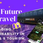 Purple - White - Yellow - Simple Travel and Tourism Blog Banner for Zingbus App - Android and iPhone - iOS