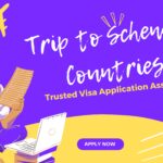 Yellow-Purple- Creative-Visa Application-Promotion Banner - How to Plan a Trip to Schengen Countries Your Ultimate Guide