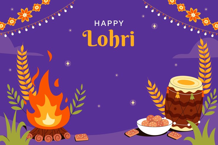 flat-background-lohri-festival_23-2151068175.