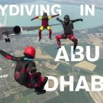 Abu-Dhabi-Blog-Banner-Skydiving-White-Modern-Canva-Simple-Style-with-three-Skydivers-in-the-Sky-and-an-aeroplane