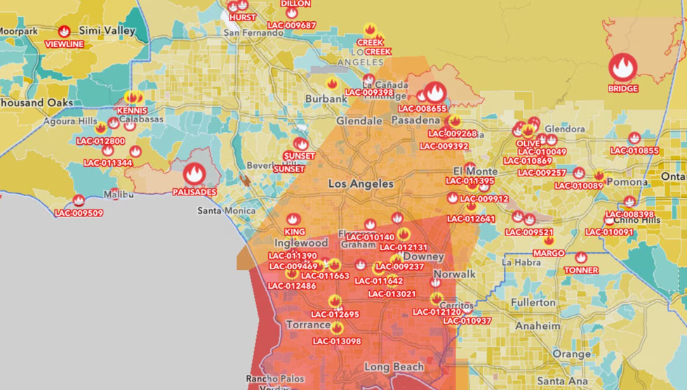 Impact of California Wildfires and Global Warming