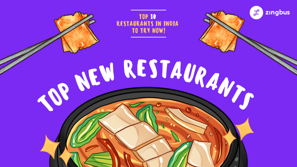 Purple - White - Orange - Yellow - Illustration - Top 10 Hottest New Restaurants in India Right Now