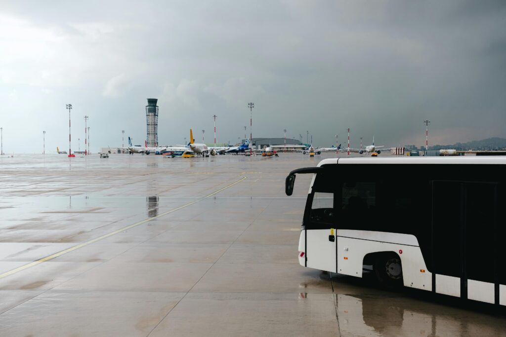 a bus at Airport