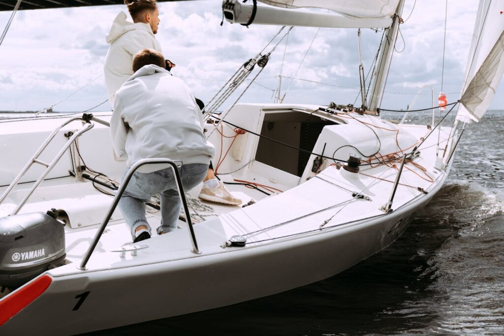 windy boat ride 