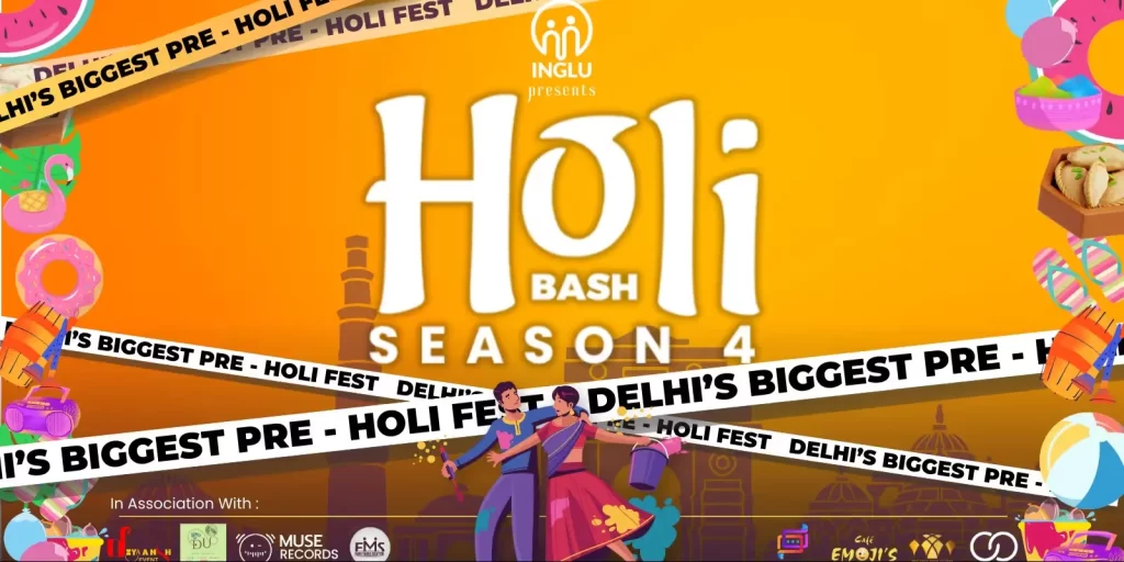 Yellow - White - Colorful-poster - of - 2025-holi-bash-season-4-delhi-ncr-s-biggest-holi-fest