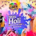 Vibrant-Illustrated-Holi-Festival-2025-Holi-Party-Places-Near-Delhi-Poster-Cum-Blog-Header--by-Zingbus